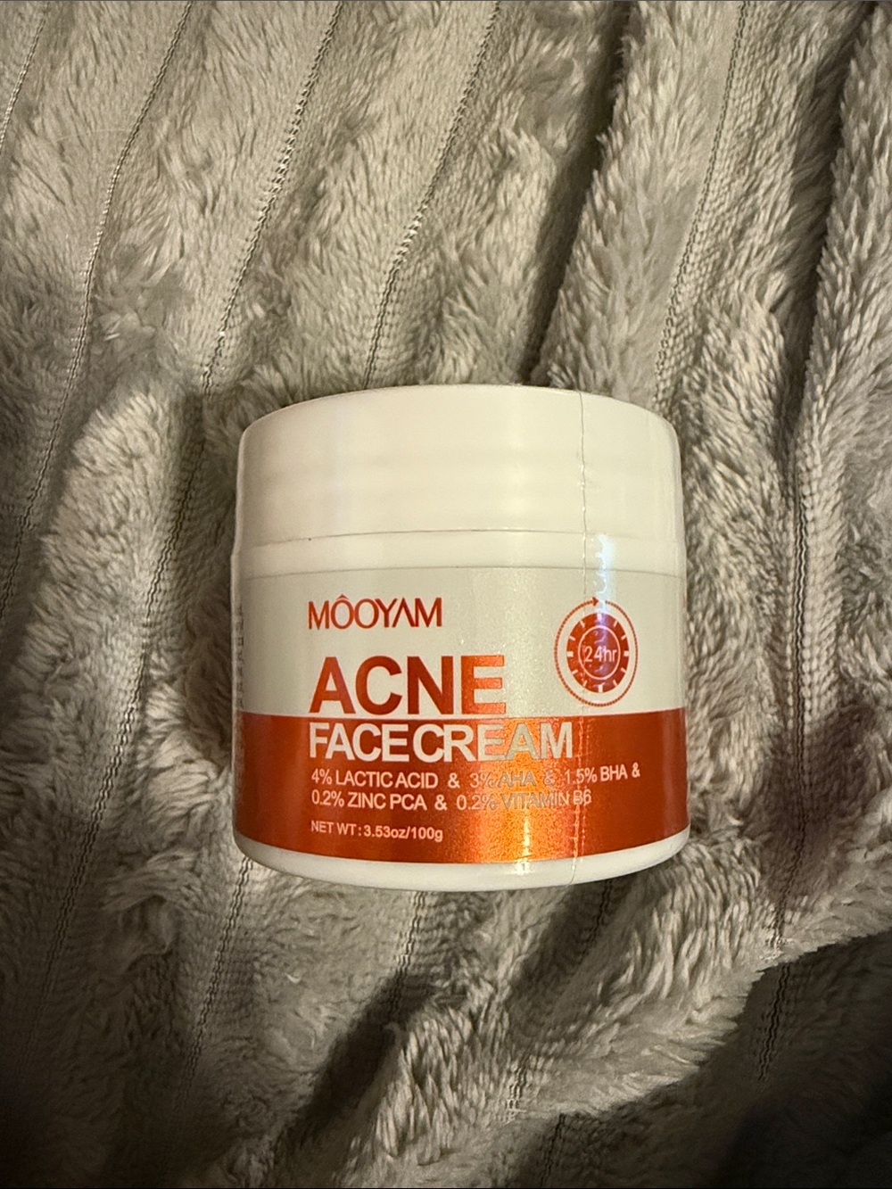 Orange Acne Face Cream — Blemish Control Moisturizer